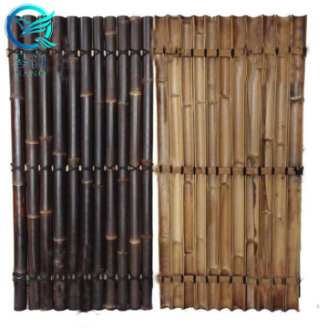 Painéis de tela de vedação Cladding Uk Half Round Bamboo Fencing, Trellis &amp; Gates Natural Bamboo Nature Tratado com pressão Tipo de madeira